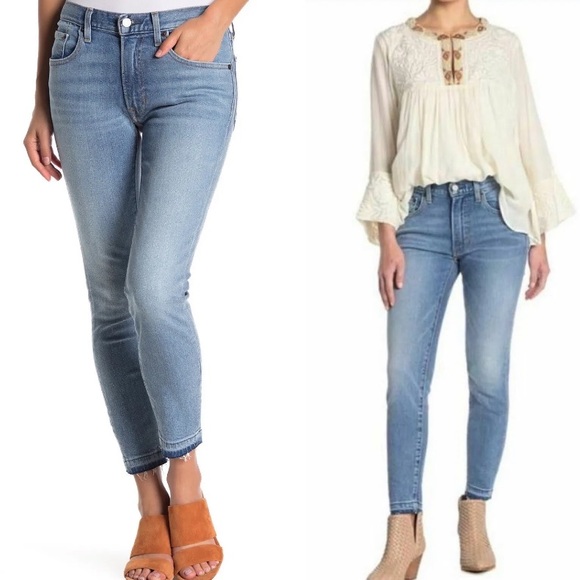 FRYE LIGHT WASH SIENNA CROPPED SKINNY JEANS SIZE 25 - Picture 4 of 9